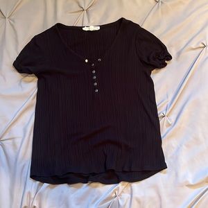 Hippie Rose, medium, black T-shirt